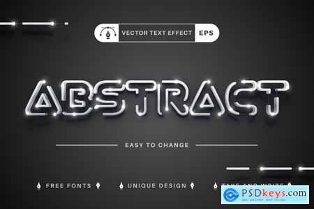 Light Connect - Editable Text Effect, Font Style