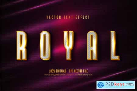 Royal - Editable Text Effect, Gold Font Style