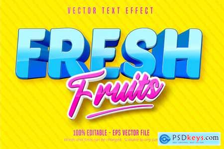 Fresh Fruits - Editable Text Effect, Font Style