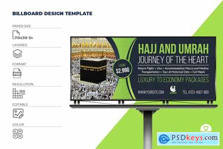 Hajj and Umrah Billboard Template