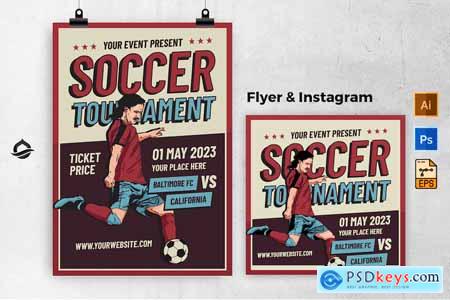 Soccer Tournament Flyer & Instagram Post