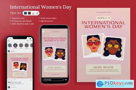 Marin - International Women's Day Flyer Set