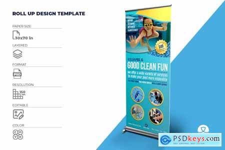 Swimming Pool Cleaning Service Signage Template