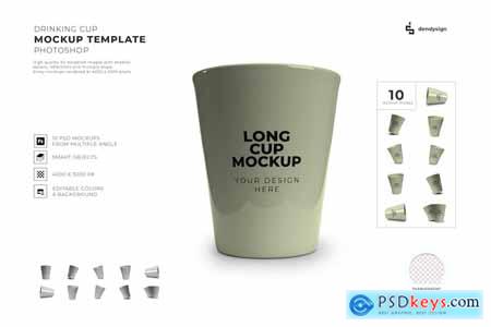 Drinking Cup Mockup Template Set