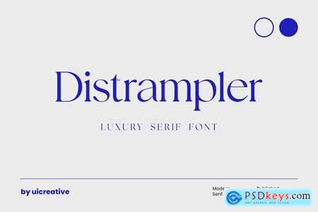 Distrampler Luxury Serif Font