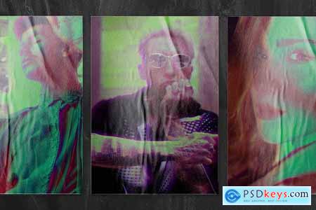 Color Glitch PSD Photo Effect