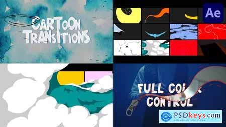 Abstract Cartoon Transitions for After Effects 43310728