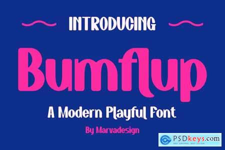 Bumflup - A Modern Playful Font