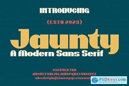 Jaunty - A Modern Sans Serif Font
