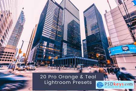 20 Pro Orange & Teal Lightroom Presets