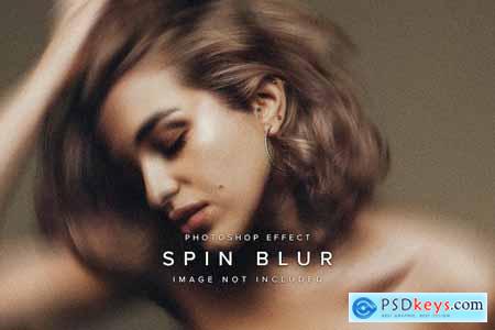 Blurry Spin PSD Photo Effect