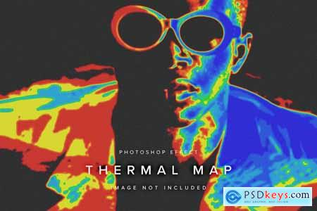 Thermal Map PSD Photo Effect