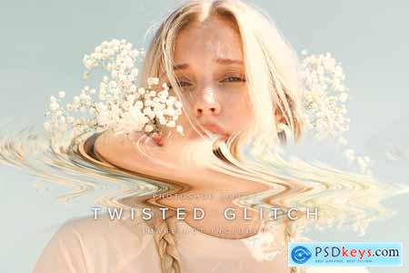 Glitch Wave PSD Photo Effect
