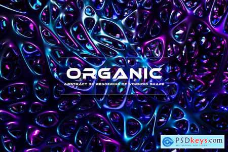 3D Organic Metal Background SR9XZ4A