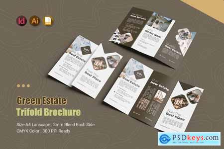 Green Estate Trifold Brochure