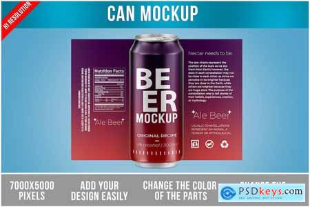 Can Mockup 473 ml Template