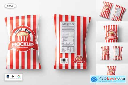 Popcorn Bag Mockup