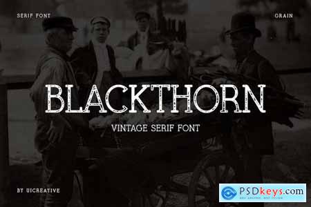 Blackthorn Vintage Serif Font