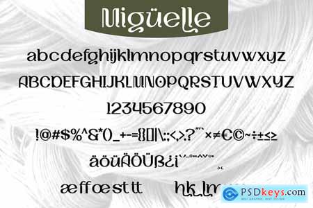 Miguelle Modern Font