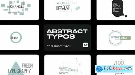 Abstract Typo for After Effects 43435543