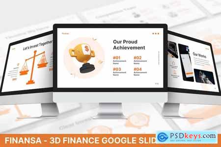 Finansa- 3D Finance Google Slides Template