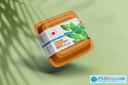 Plastic Food Container Mockup J9RRZ44