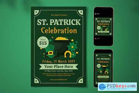 St Patrick's Day Flyer Set