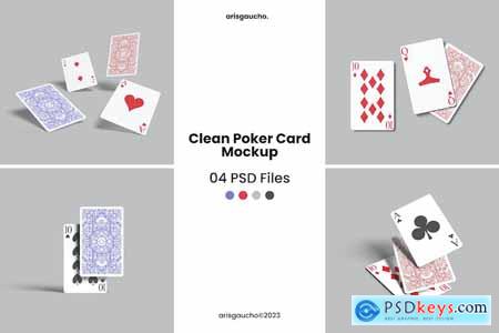 Clean Poker Card Mockup
