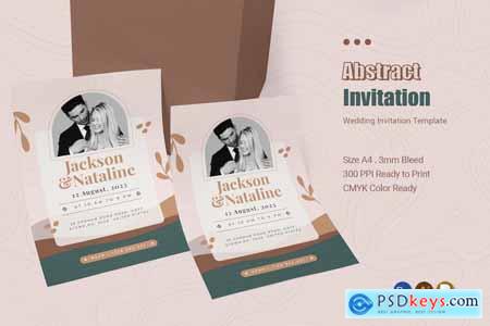 Abstract Wedding Invitation