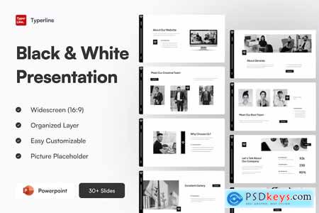 Black & White Powerpoint Presentation