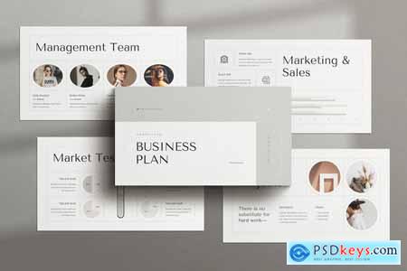 Minimal Business Plan PowerPoint Template