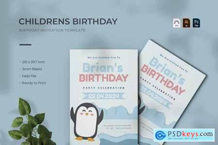 Childrens Birthday Invitation