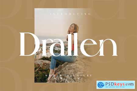 Drallen Modern Ligature Serif Font