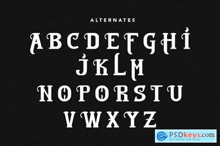 Allarique Medieval Serif Typeface