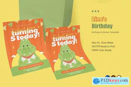 Dino's - Birthday Invitation