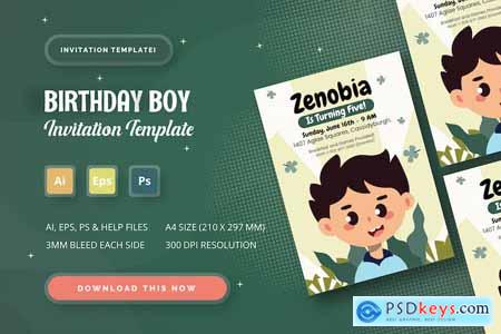 Birthday Boy - Birthday Invitation
