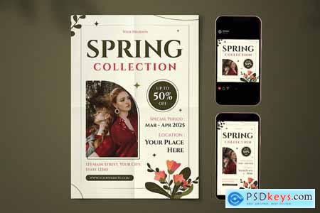 Spring Sale Flyer Set