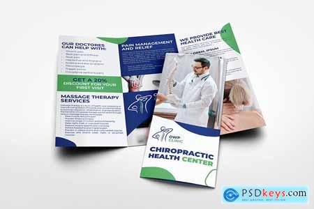 Chiropractic Services Clinic Tri- Fold Brochure