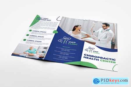 Chiropractic Services Clinic Tri- Fold Brochure