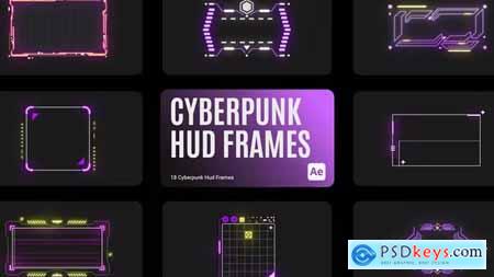 Cyberpunk HUD Frames for After Effects 43616123