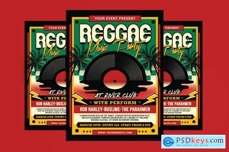 Reggae Music Event Flyer