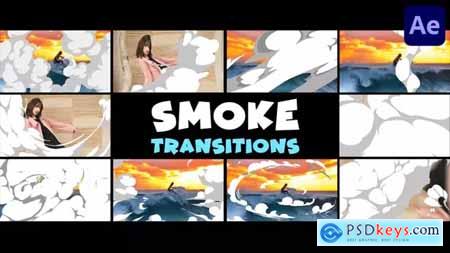 Seamless Cartoon Smoke Transitions - After Effects 43566588
