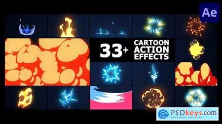 Cartoon Action Effects - After Effects 43588263