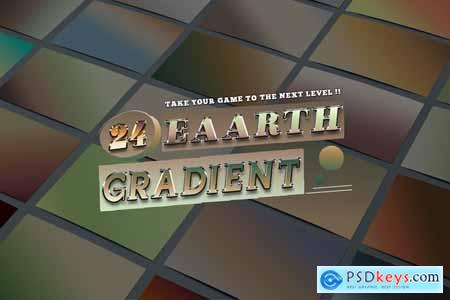 24 Earth Gradients Photoshop