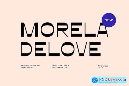 Morela Delove-Contrast Display Font