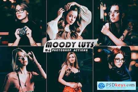 Moody LUTS Photoshop Actions