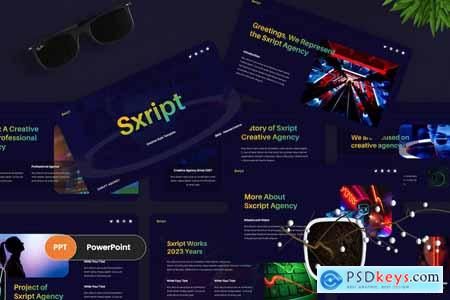 Sxript - Creative Pitch Deck PowerPoint Templat