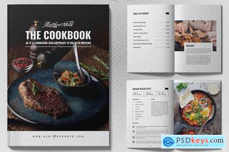 Cook-Book Magazine with Black White Color