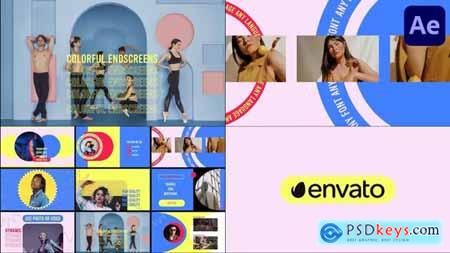 Colorful Endscreens for After Effects 43650863