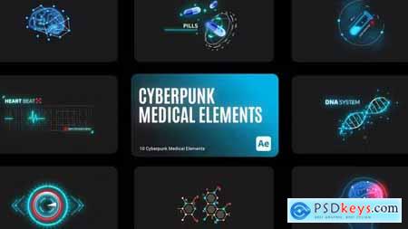 Cyberpunk HUD Medical Elements for After Effects 43779977